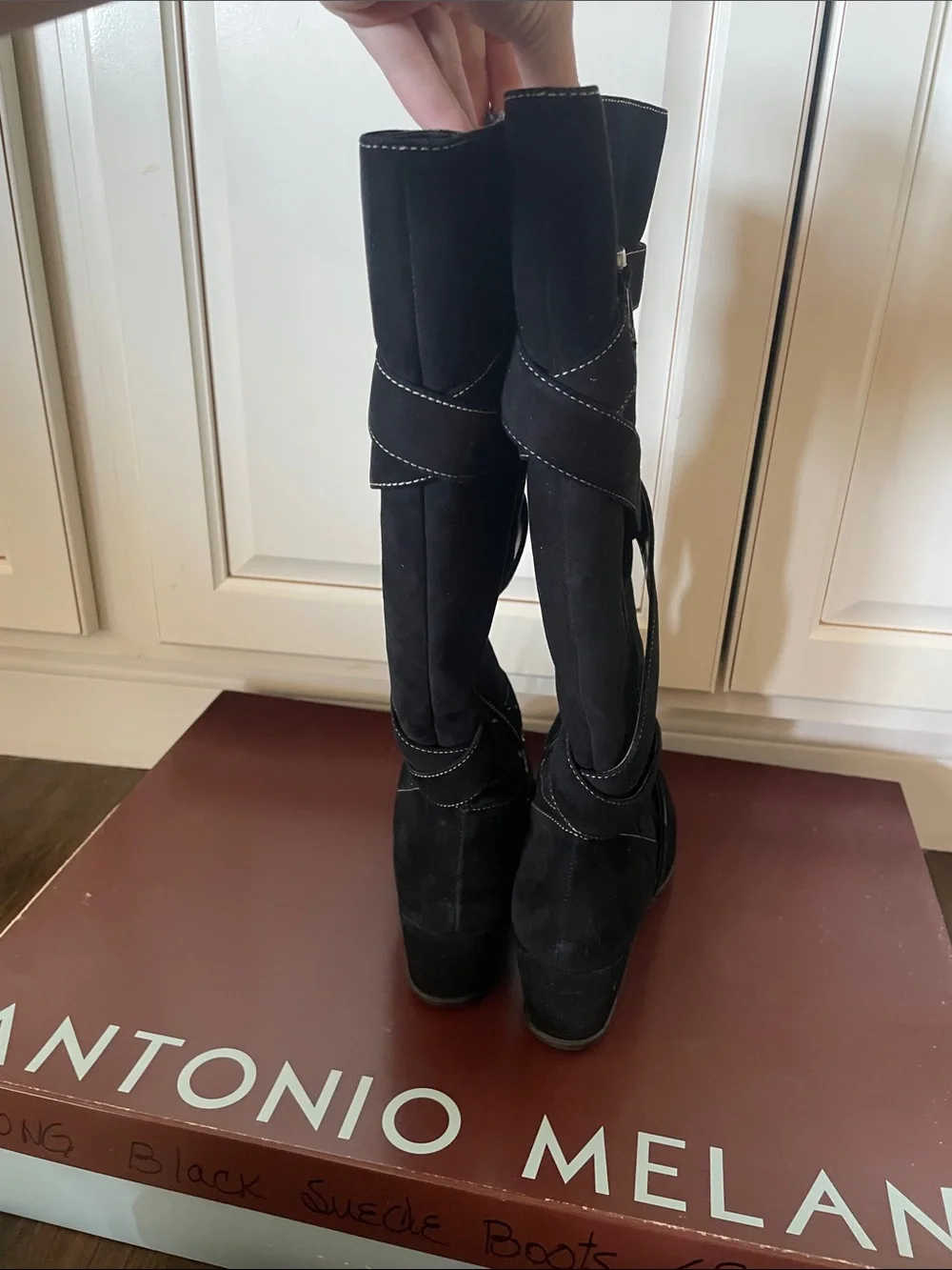 ANTONIO MELANI black suede
